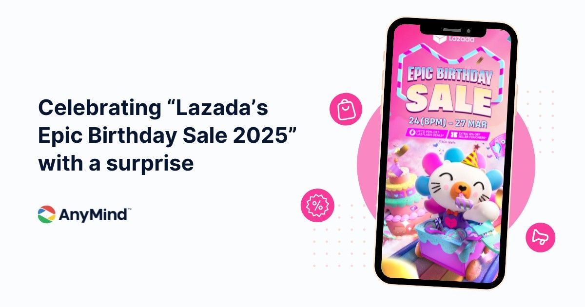 Celebrating “Lazada’s Epic Birthday Sale 2025” with a surprise
