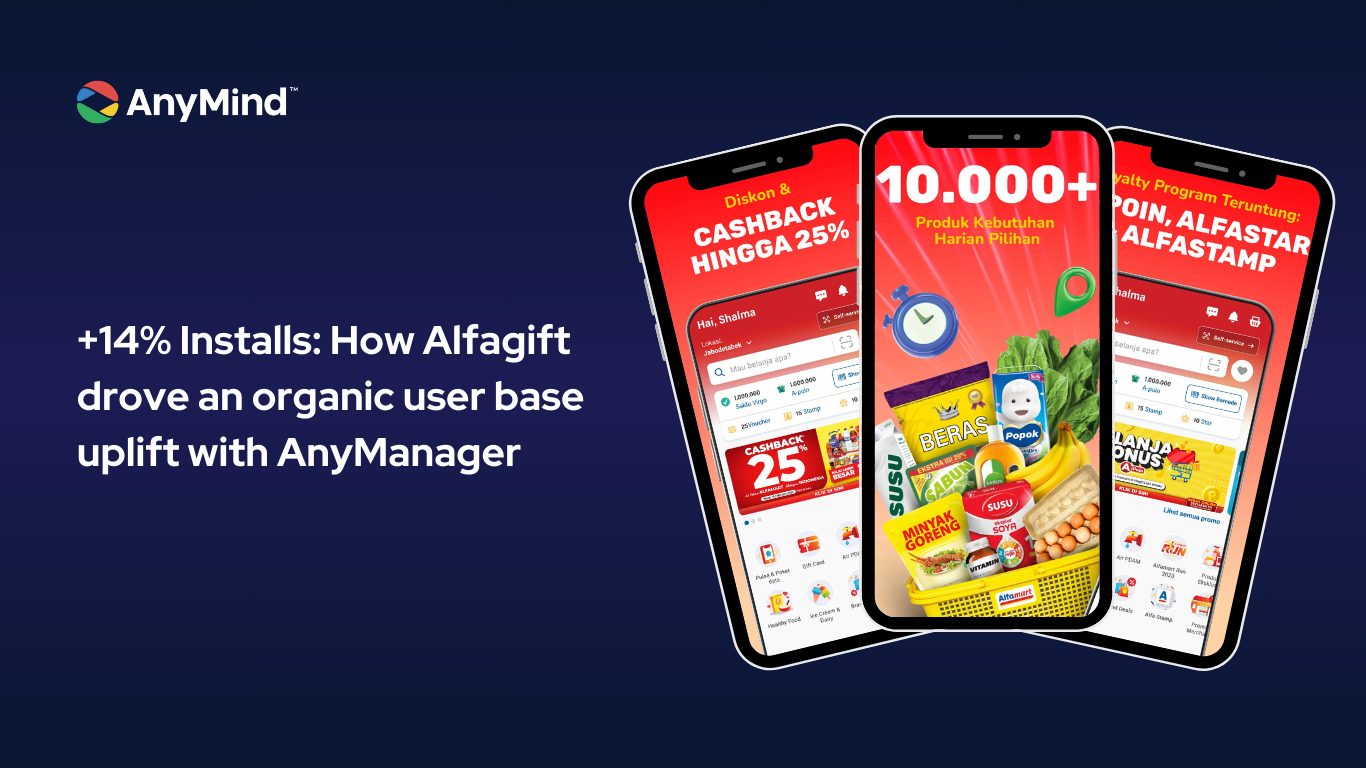+14% Installs: How Alfagift drove an organic user base uplift with AnyManager