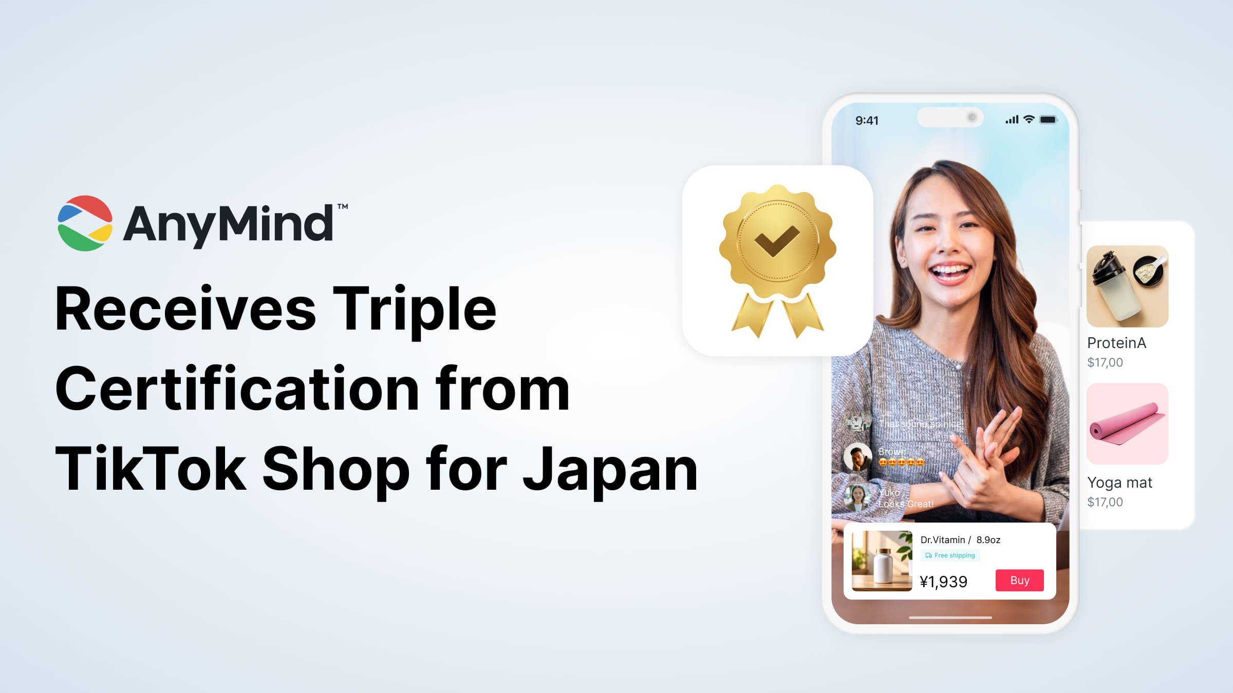 AnyMind Group 獲日本 TikTok Shop 官方三大認證，協助品牌進入社群商務時代