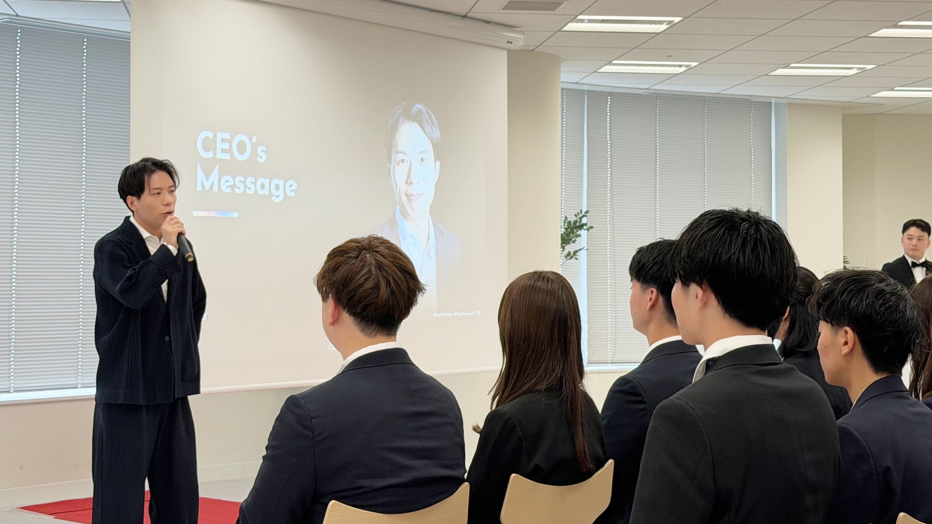 CEO十河スピーチの様子