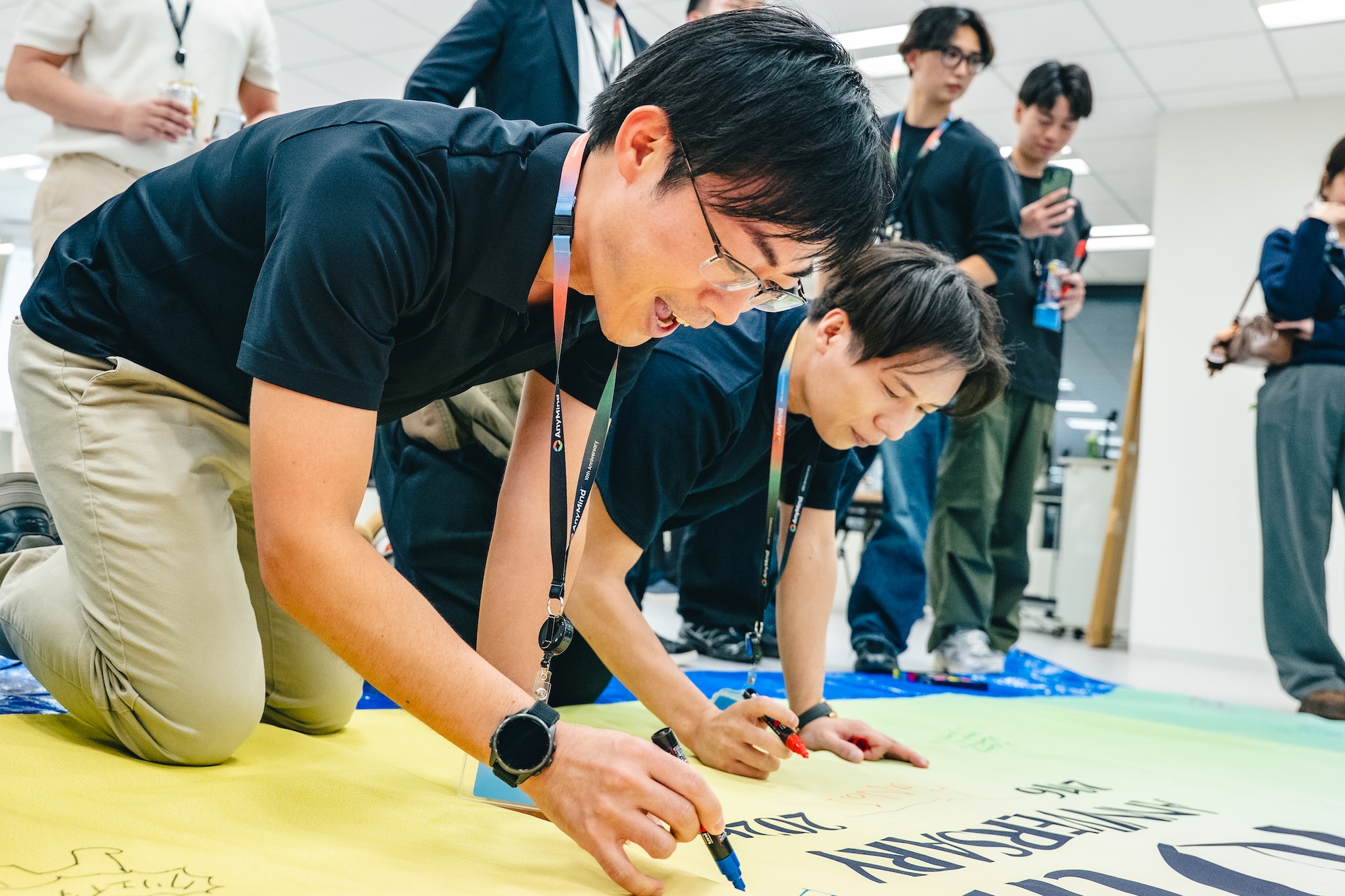 全社員による書き初め