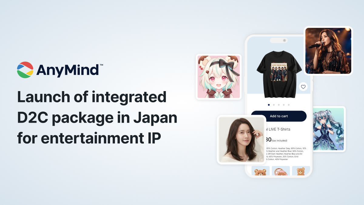 AnyMind Group launches integrated package for Japanese entertainment IPs