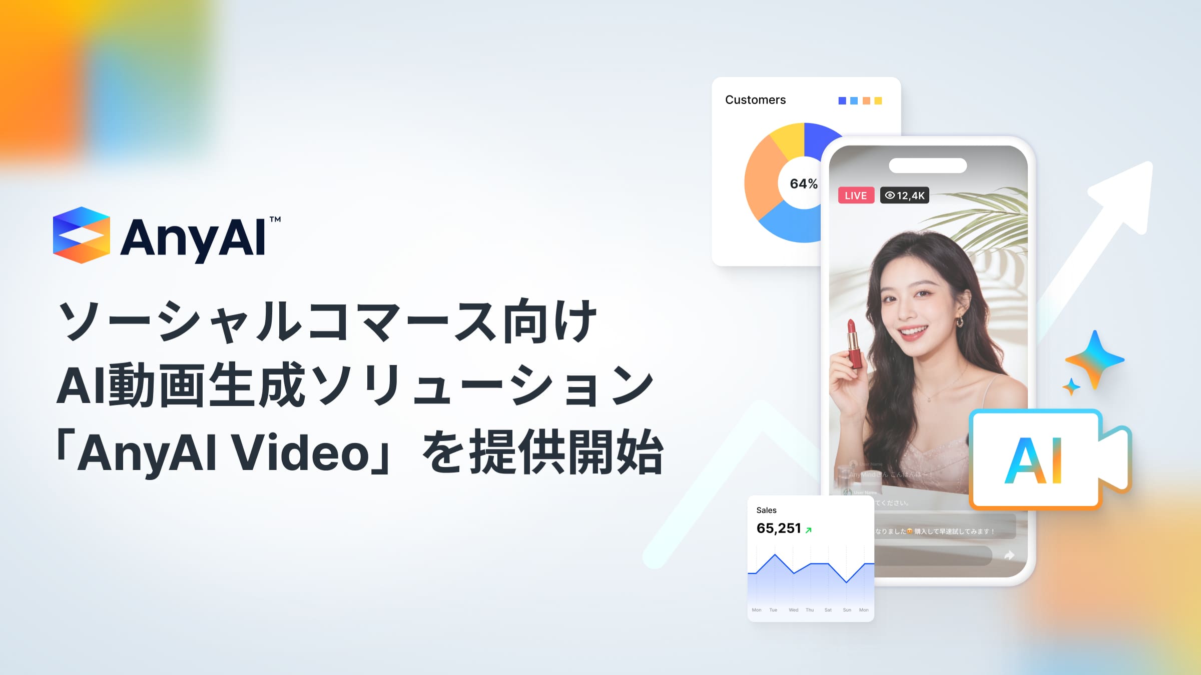 AnyMind Group、ソーシャルコマース向けAI動画生成ソリューション「AnyAI Video」を提供開始