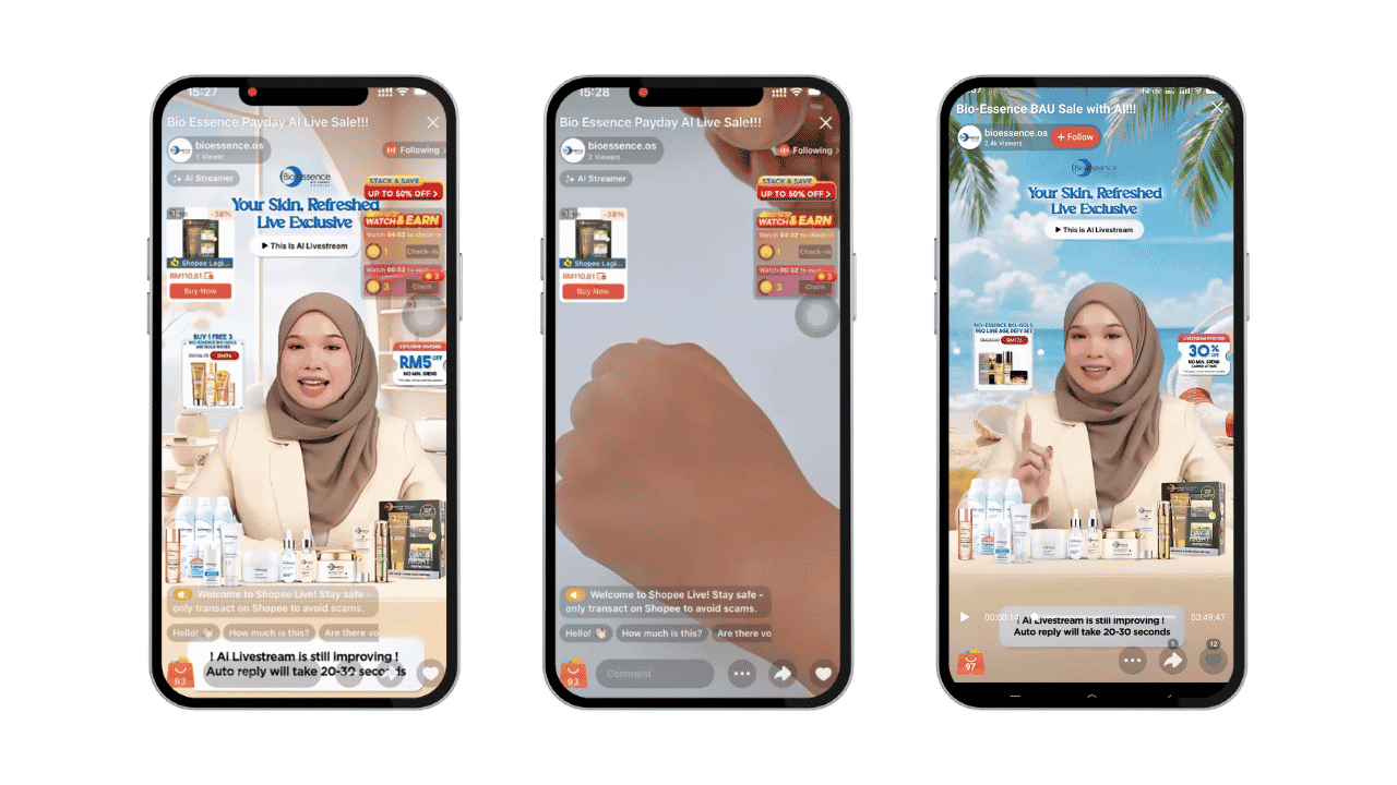 AI live commerce with AnyLive